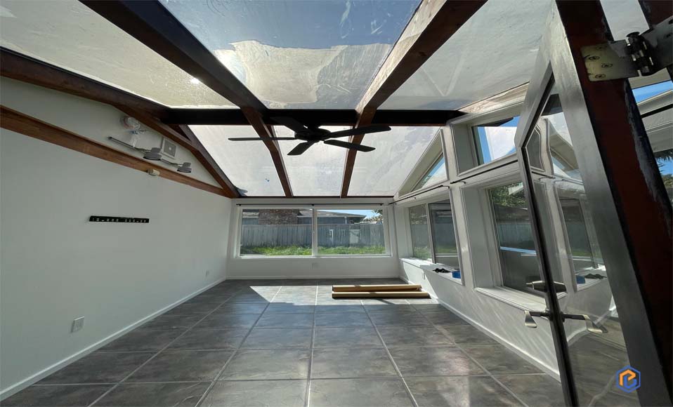 Helping Hands Sunroom Conversion Before